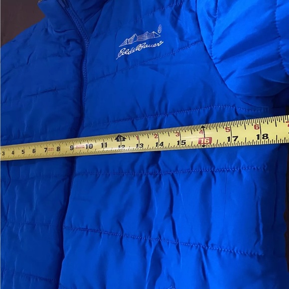 EUC Eddie Bauer Blue Puffer Jacket Youth XL 16 - Picture 5 of 12